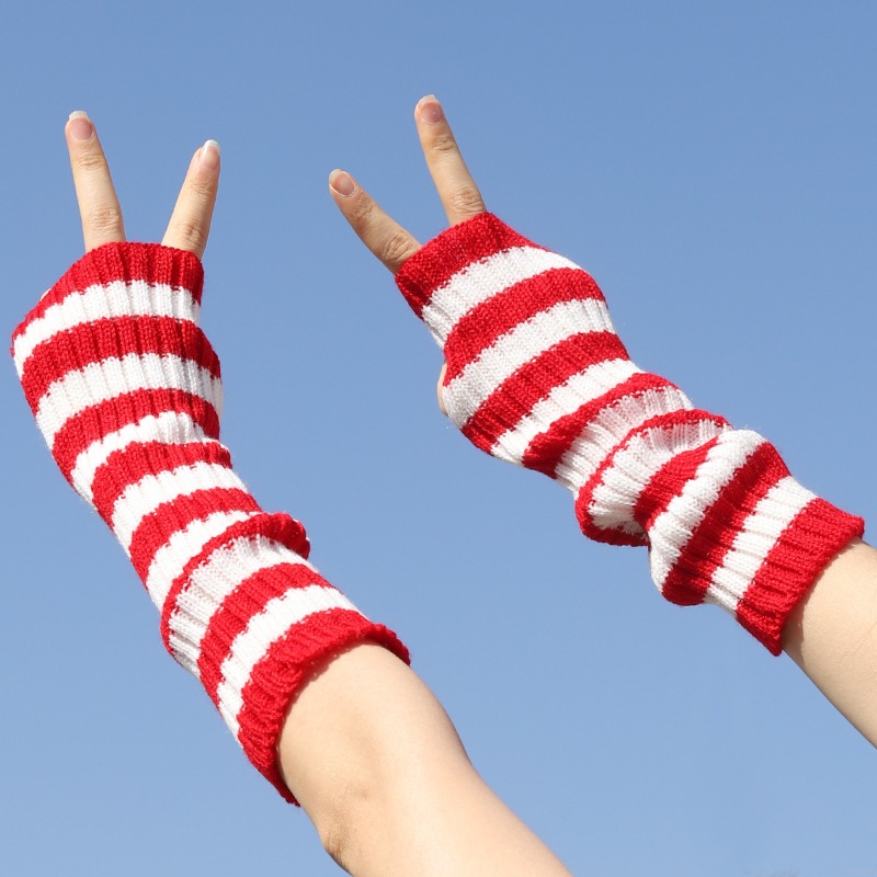 Mangas de braço sem dedos de m - Fingerless Glove Knit avaliação e preço