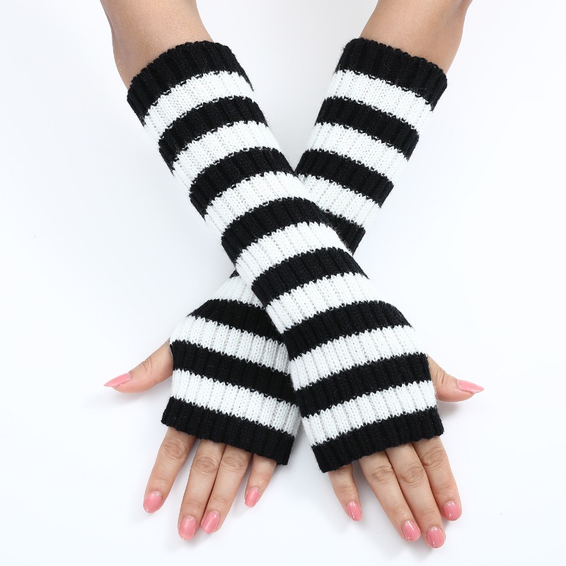 Mangas de braço sem dedos de m - Fingerless Glove Knit avaliação e preço