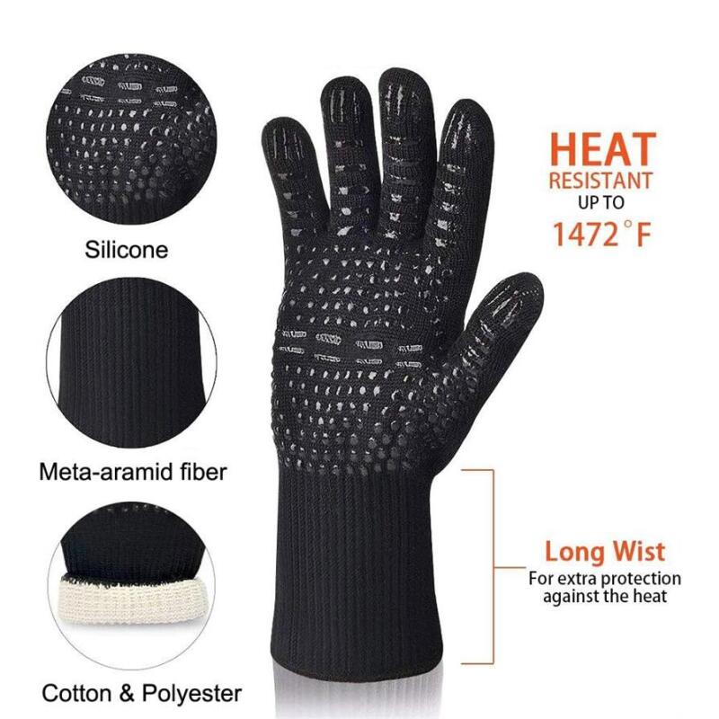 Luvas protetoras resistentes a - Oven Mitt Silicone avaliação e preço