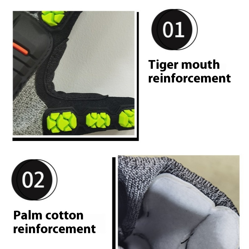 Novas luvas mecânicas anti-imp - Work Glove Impact avaliação e preço
