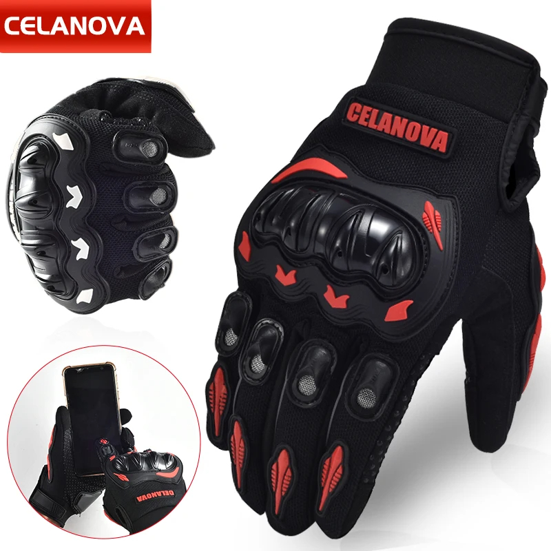 Novos homens bicicleta luvas d - Motorcycle Glove Knuckle avaliação e preço