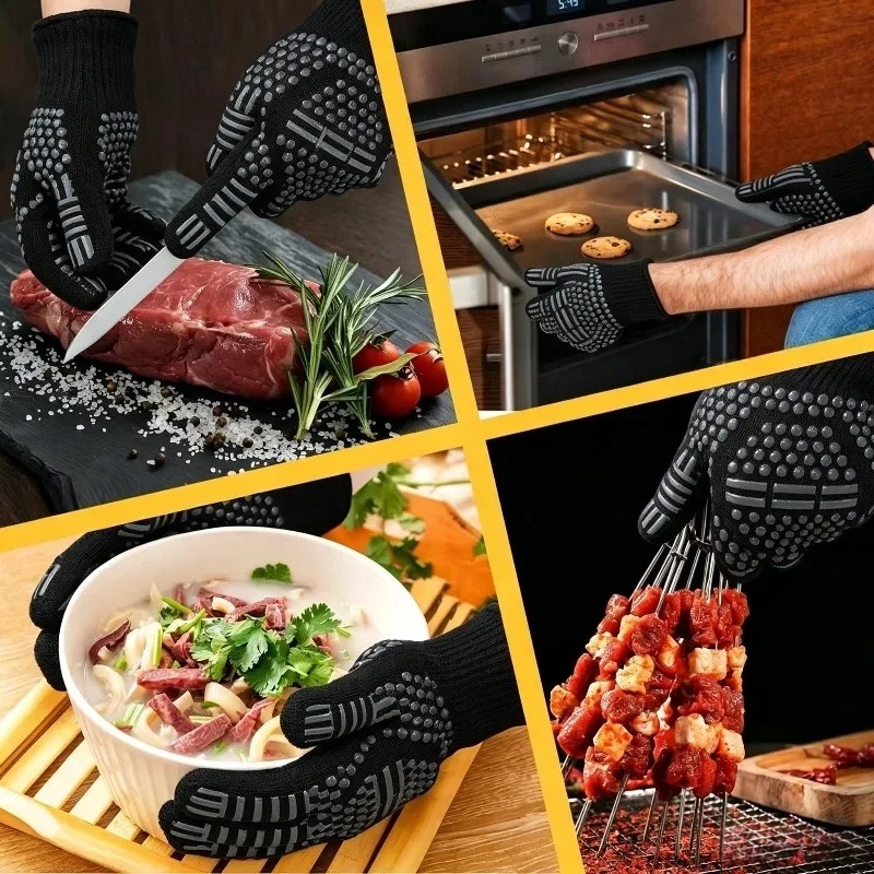 1 unidade/1 par de luvas para  - Oven Mitt Silicone avaliação e preço