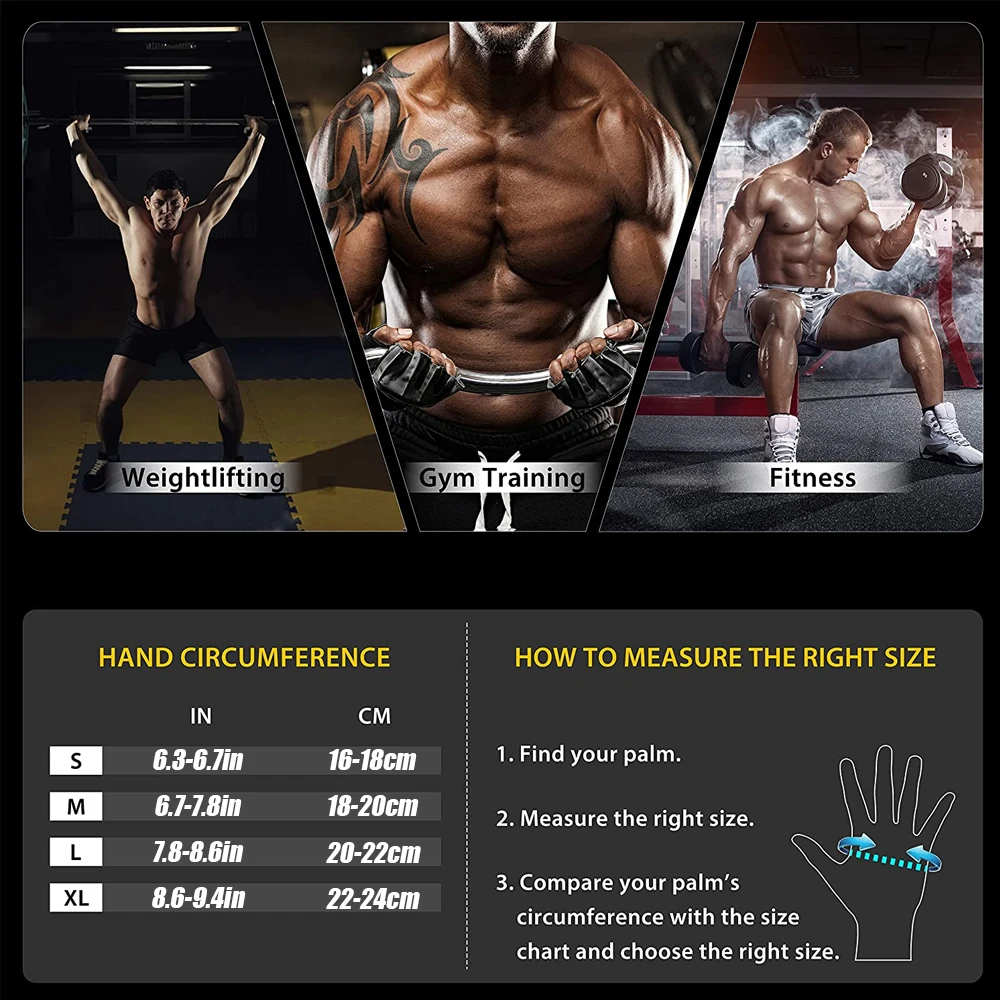 Luvas de ginástica meio dedo c - Workout Glove Gym avaliação e preço