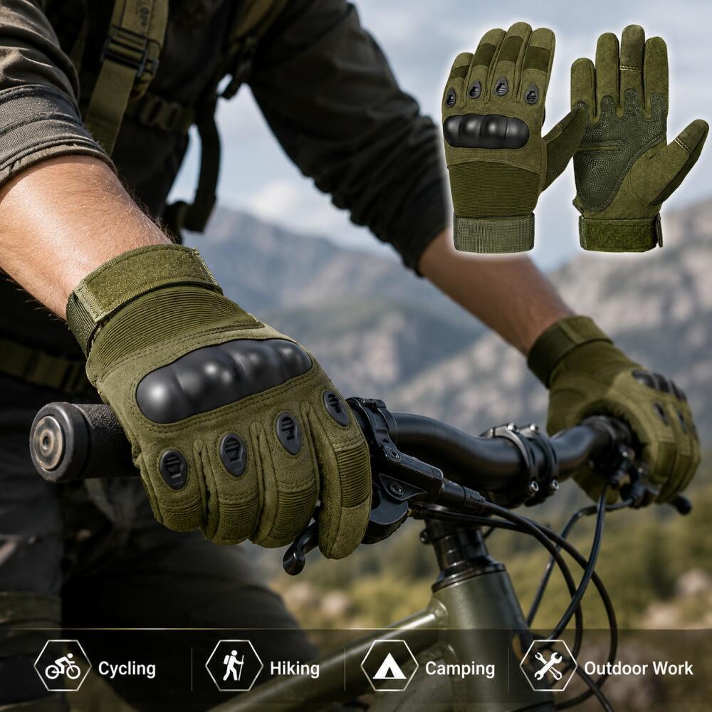 Luvas Táticas de Dedo Inteiro  - Motorcycle Glove Knuckle avaliação e preço
