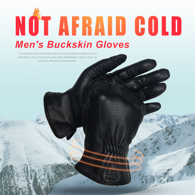    Luvas de couro de pele de  - Wool Glove Lined avaliação e preço