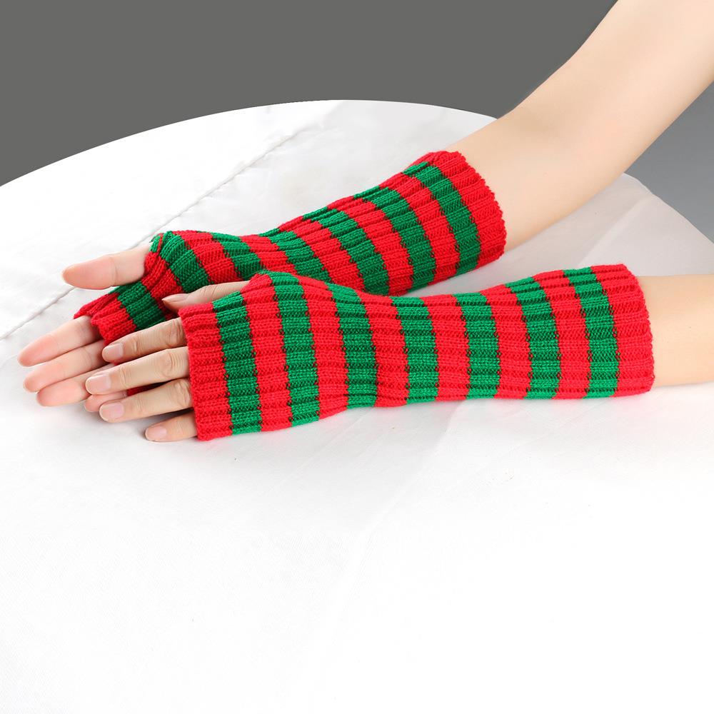 Inverno quente mangas comprida - Fingerless Glove Knit avaliação e preço