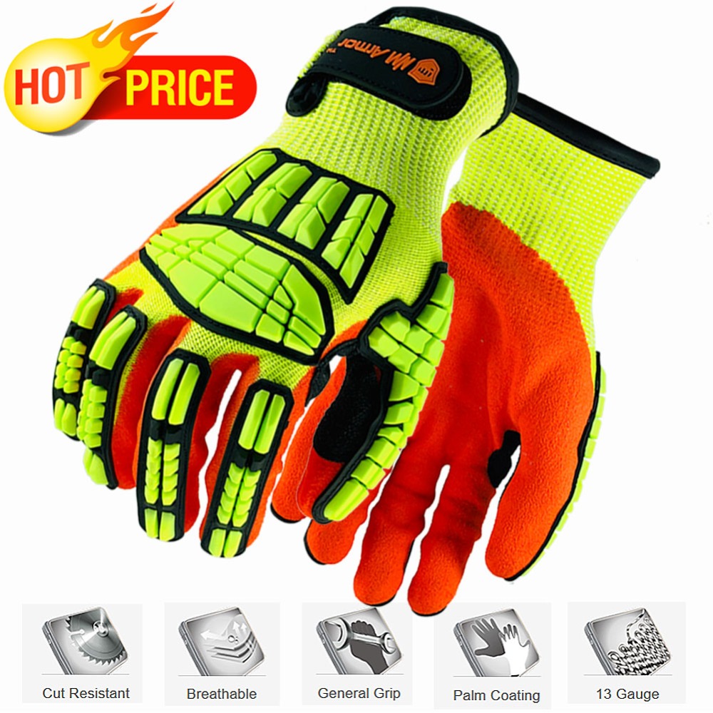 Nmsafety corte resistente níve - Work Glove Impact avaliação e preço