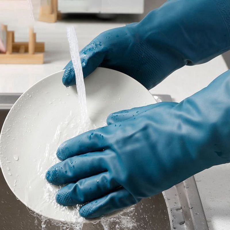 2/4 pares luvas impermeáveis c - Rubber Glove Cleaning avaliação e preço