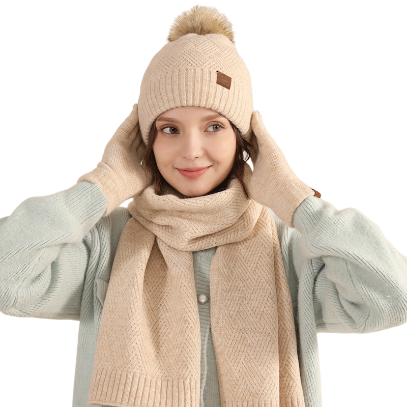 Inverno quente lã chapéu cache - Wool Glove Lined avaliação e preço