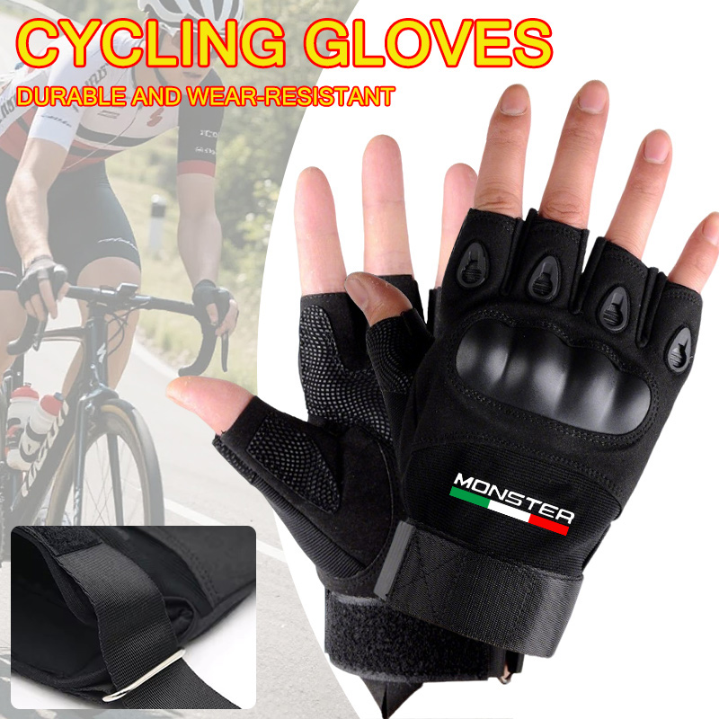 Luvas táticas de meio dedo com - Motorcycle Glove Knuckle avaliação e preço