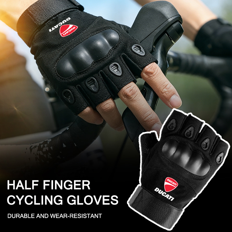Luvas táticas de meio dedo com - Motorcycle Glove Knuckle avaliação e preço